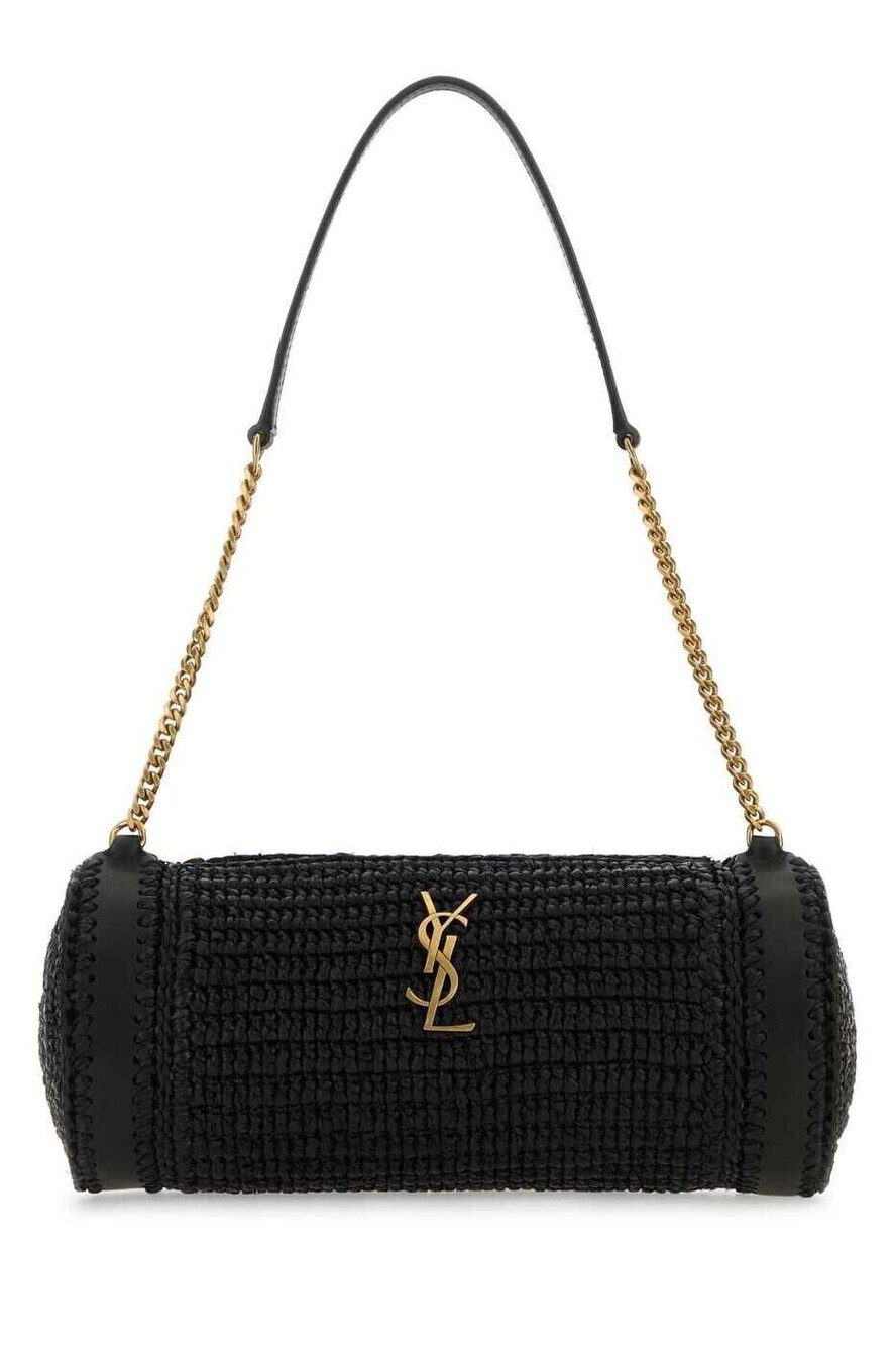 Saint Laurent Rive Gauche Canvas Tote Bag Black - Picture 1 of 2